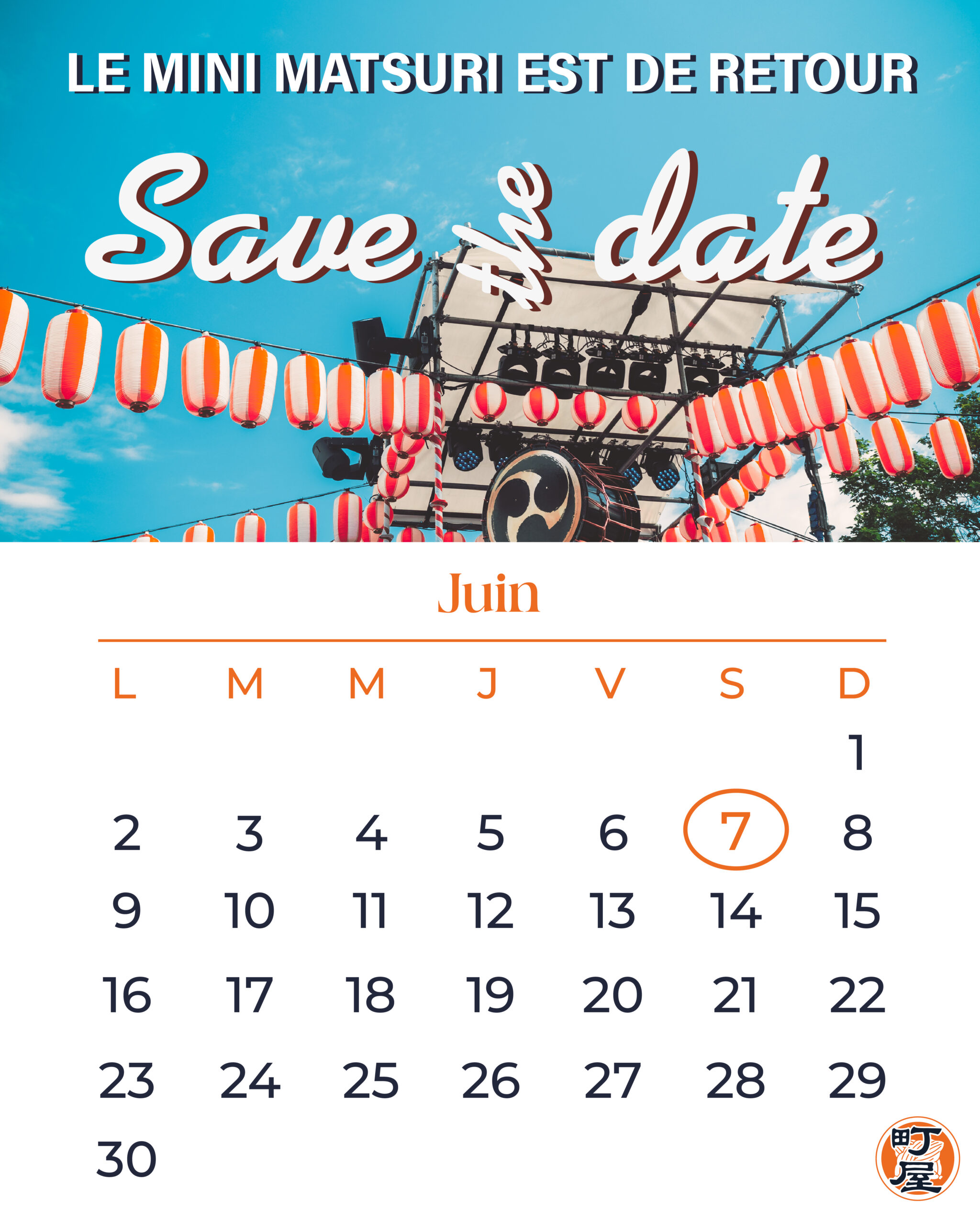Sam. 7 Juin : Venez célébrer le 1er Mini Matsuri !